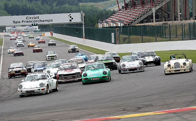 Indrukwekkend startveld tijdens Spa Summer Classic